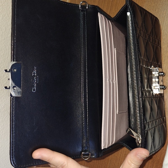 Miss Dior Black Quilted Bag with Silver Tone Hardware - Picture 10 of 16